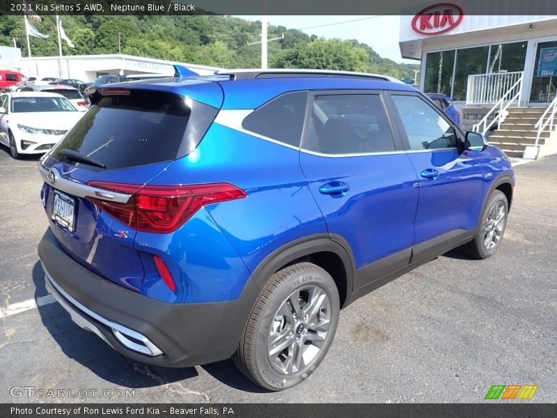 Neptune Blue / Black 2021 Kia Seltos S AWD