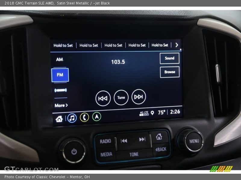 Satin Steel Metallic / ­Jet Black 2018 GMC Terrain SLE AWD