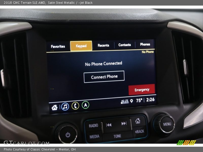Satin Steel Metallic / ­Jet Black 2018 GMC Terrain SLE AWD