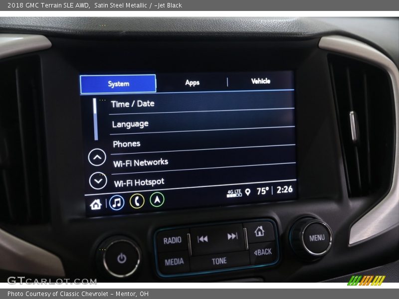 Satin Steel Metallic / ­Jet Black 2018 GMC Terrain SLE AWD