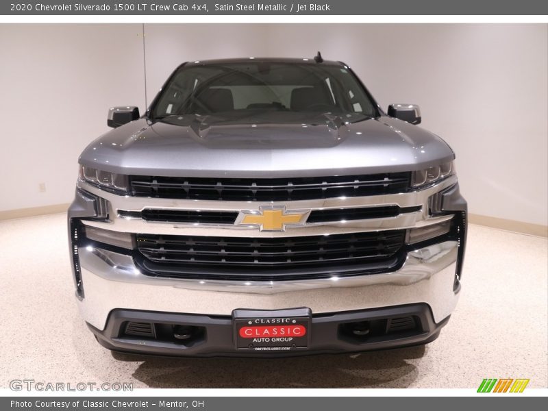 Satin Steel Metallic / Jet Black 2020 Chevrolet Silverado 1500 LT Crew Cab 4x4
