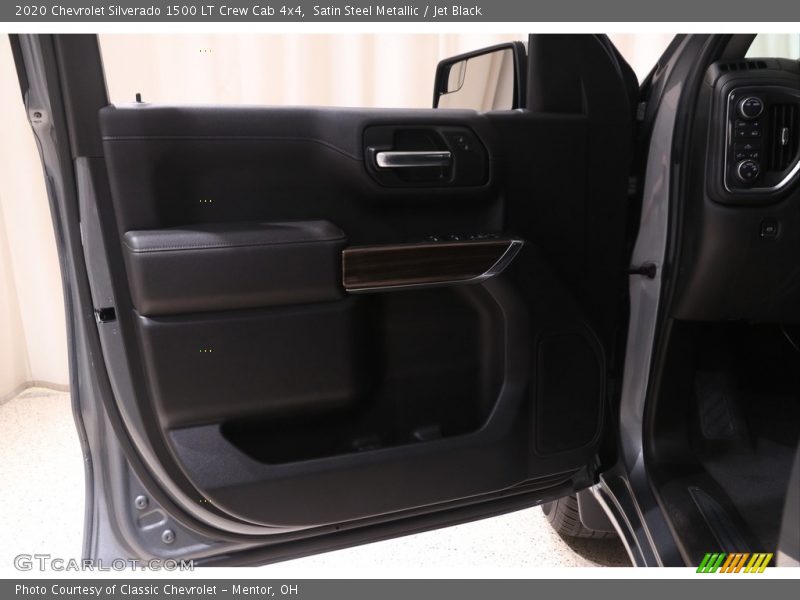 Satin Steel Metallic / Jet Black 2020 Chevrolet Silverado 1500 LT Crew Cab 4x4