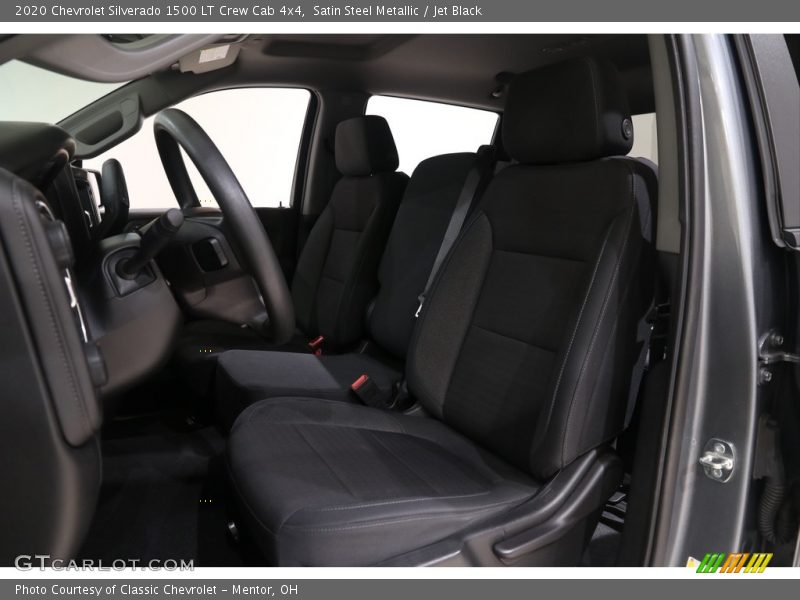 Satin Steel Metallic / Jet Black 2020 Chevrolet Silverado 1500 LT Crew Cab 4x4