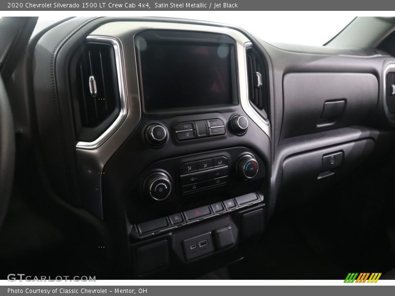 Satin Steel Metallic / Jet Black 2020 Chevrolet Silverado 1500 LT Crew Cab 4x4