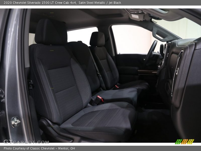 Satin Steel Metallic / Jet Black 2020 Chevrolet Silverado 1500 LT Crew Cab 4x4