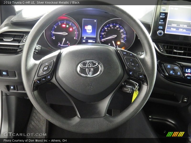 Silver Knockout Metallic / Black 2019 Toyota C-HR LE