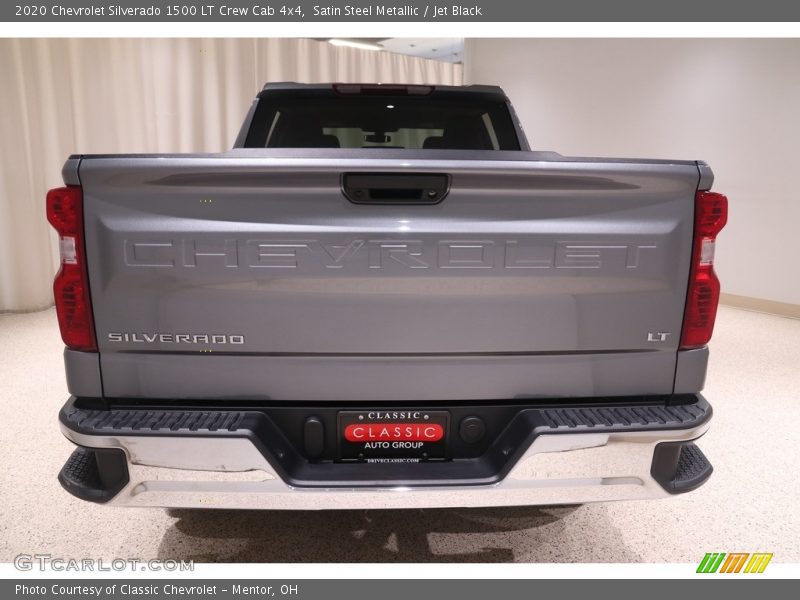 Satin Steel Metallic / Jet Black 2020 Chevrolet Silverado 1500 LT Crew Cab 4x4