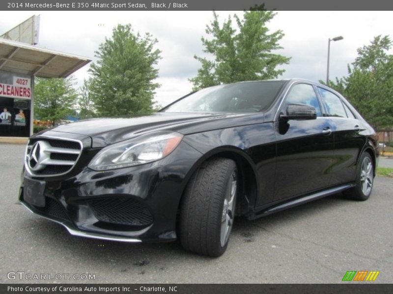 Black / Black 2014 Mercedes-Benz E 350 4Matic Sport Sedan