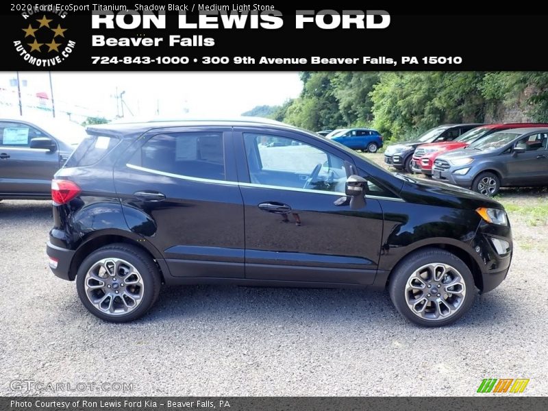 Shadow Black / Medium Light Stone 2020 Ford EcoSport Titanium