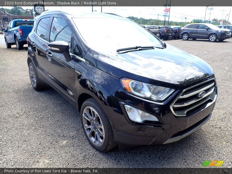 Shadow Black / Medium Light Stone 2020 Ford EcoSport Titanium