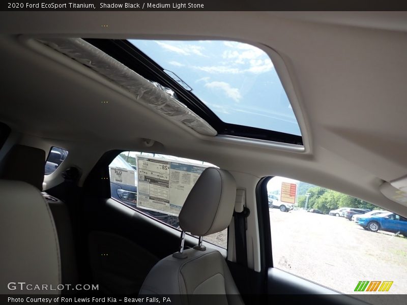 Shadow Black / Medium Light Stone 2020 Ford EcoSport Titanium
