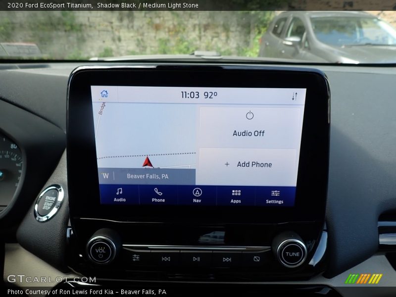 Shadow Black / Medium Light Stone 2020 Ford EcoSport Titanium