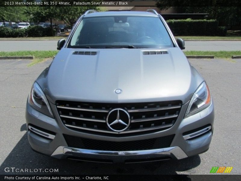 Palladium Silver Metallic / Black 2013 Mercedes-Benz ML 350 4Matic