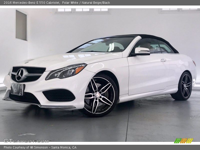 Polar White / Natural Beige/Black 2016 Mercedes-Benz E 550 Cabriolet