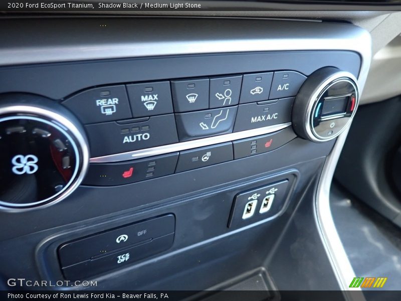 Shadow Black / Medium Light Stone 2020 Ford EcoSport Titanium