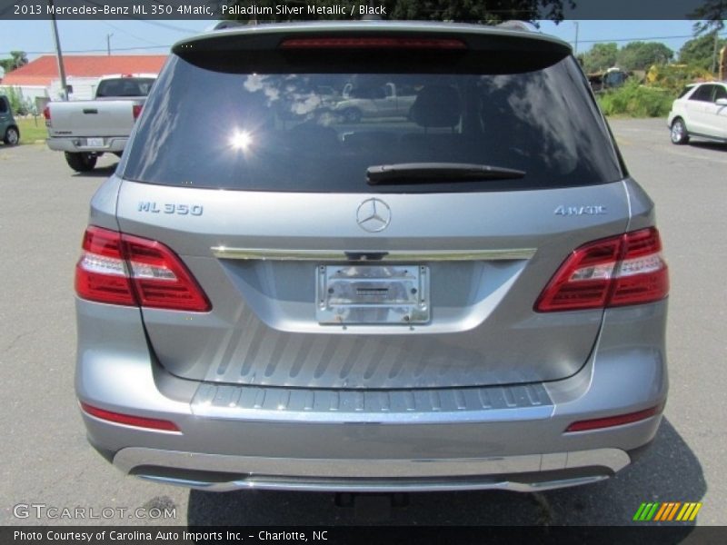 Palladium Silver Metallic / Black 2013 Mercedes-Benz ML 350 4Matic