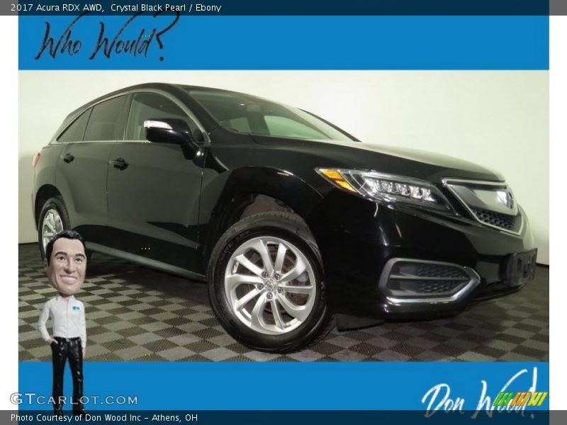 Crystal Black Pearl / Ebony 2017 Acura RDX AWD