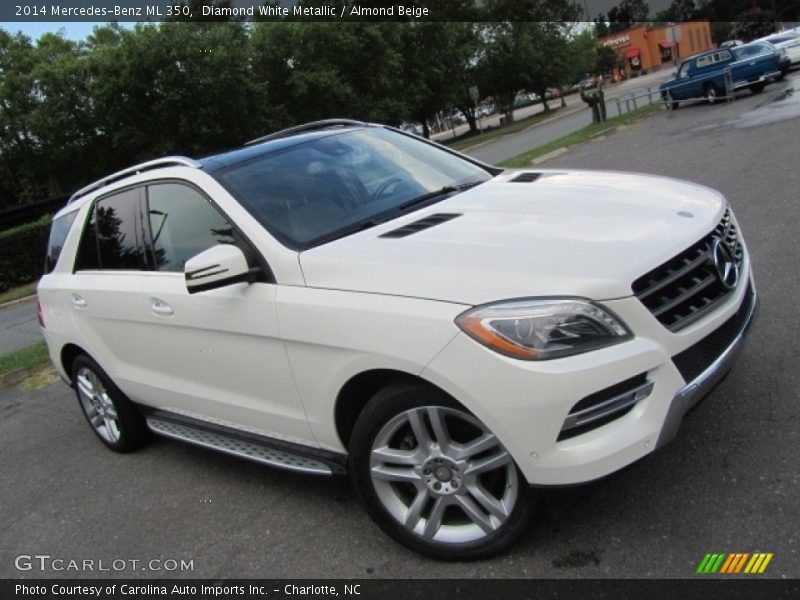 Diamond White Metallic / Almond Beige 2014 Mercedes-Benz ML 350