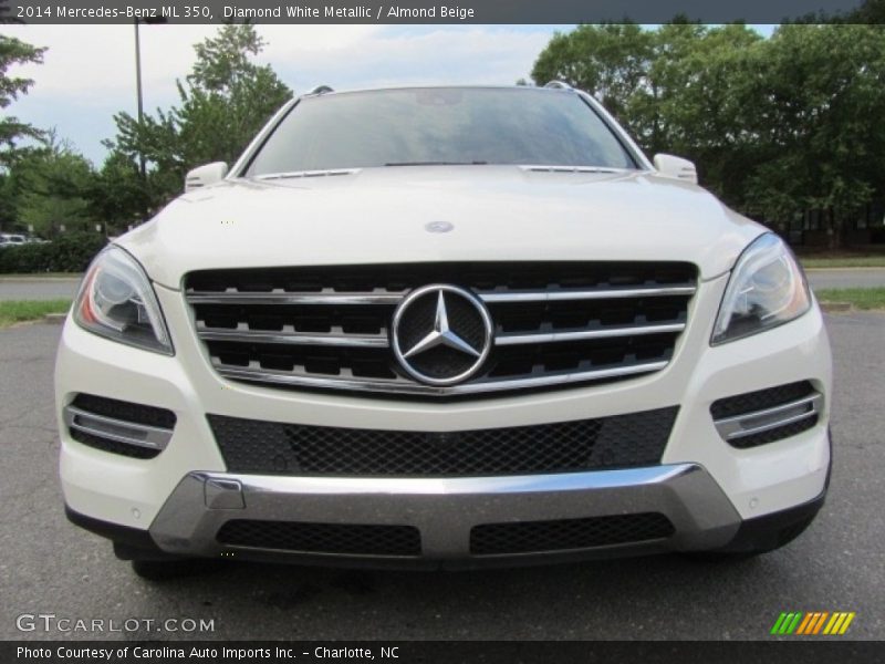 Diamond White Metallic / Almond Beige 2014 Mercedes-Benz ML 350
