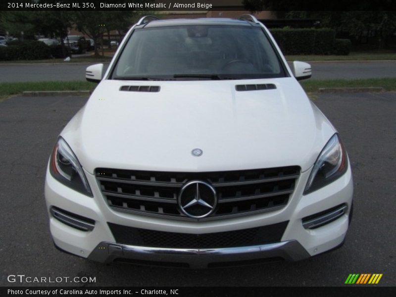 Diamond White Metallic / Almond Beige 2014 Mercedes-Benz ML 350