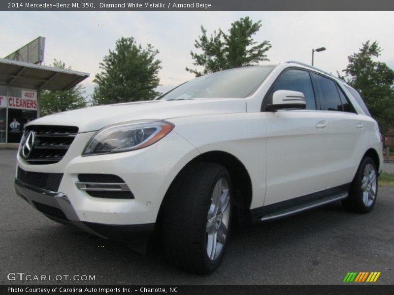 Diamond White Metallic / Almond Beige 2014 Mercedes-Benz ML 350