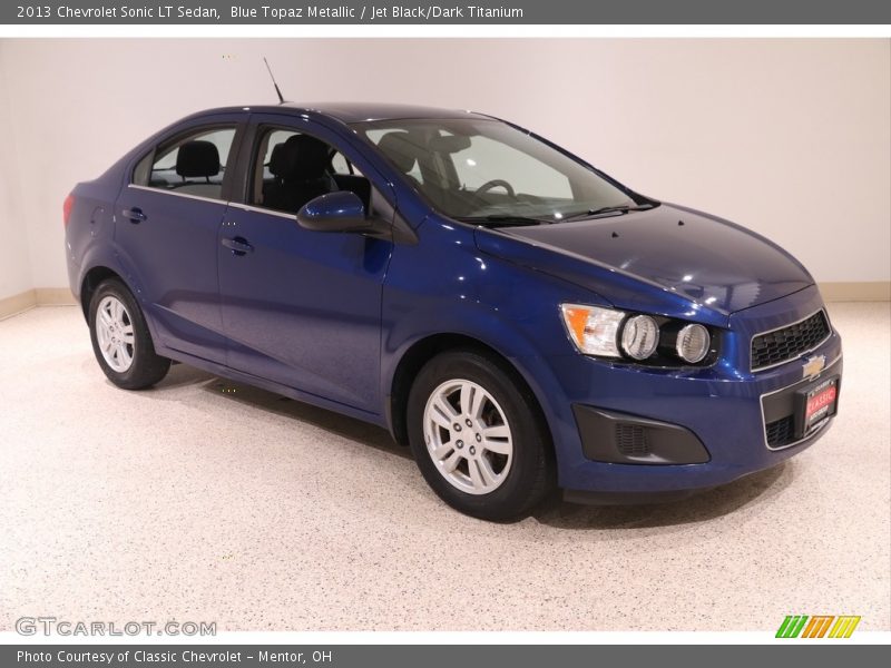 Blue Topaz Metallic / Jet Black/Dark Titanium 2013 Chevrolet Sonic LT Sedan