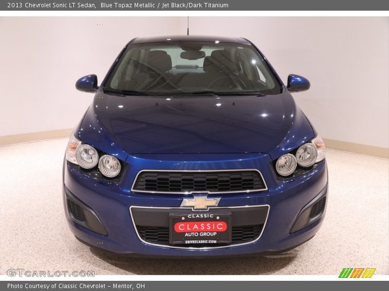 Blue Topaz Metallic / Jet Black/Dark Titanium 2013 Chevrolet Sonic LT Sedan