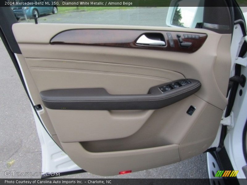 Diamond White Metallic / Almond Beige 2014 Mercedes-Benz ML 350