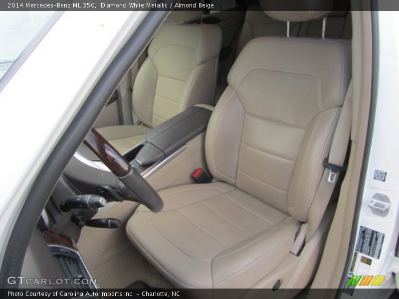 Diamond White Metallic / Almond Beige 2014 Mercedes-Benz ML 350