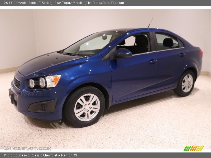 Blue Topaz Metallic / Jet Black/Dark Titanium 2013 Chevrolet Sonic LT Sedan