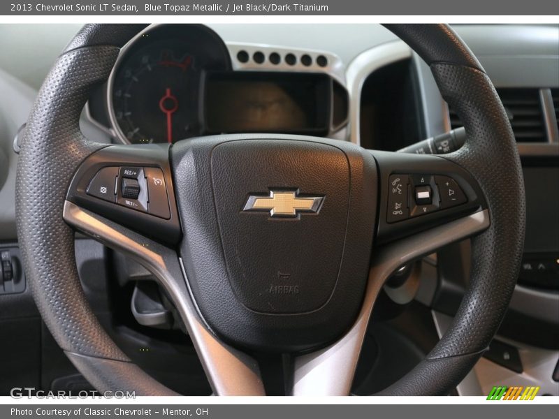 Blue Topaz Metallic / Jet Black/Dark Titanium 2013 Chevrolet Sonic LT Sedan