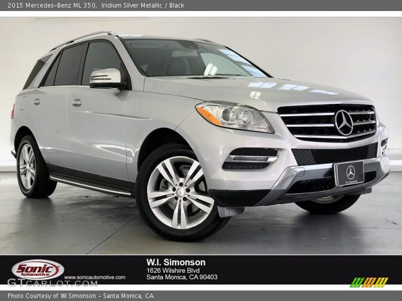 Iridium Silver Metallic / Black 2015 Mercedes-Benz ML 350