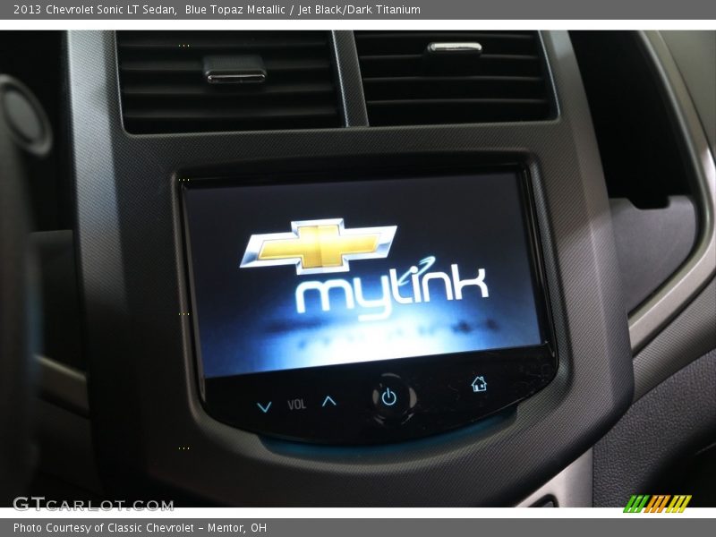 Blue Topaz Metallic / Jet Black/Dark Titanium 2013 Chevrolet Sonic LT Sedan