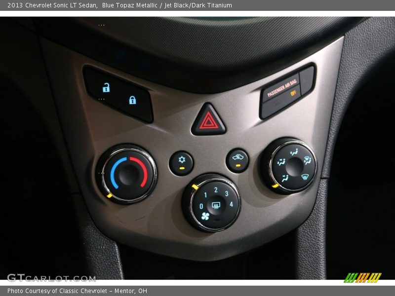 Blue Topaz Metallic / Jet Black/Dark Titanium 2013 Chevrolet Sonic LT Sedan