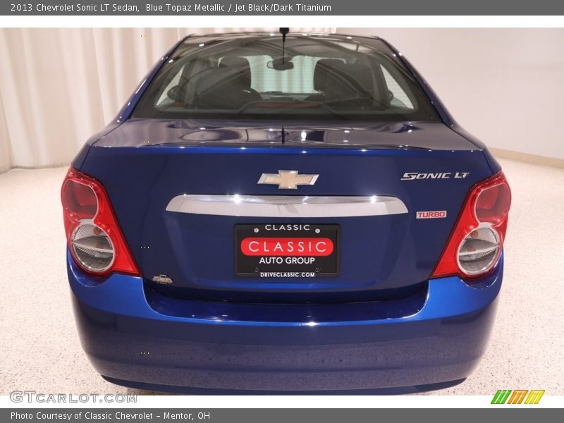 Blue Topaz Metallic / Jet Black/Dark Titanium 2013 Chevrolet Sonic LT Sedan