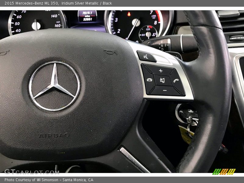 Iridium Silver Metallic / Black 2015 Mercedes-Benz ML 350