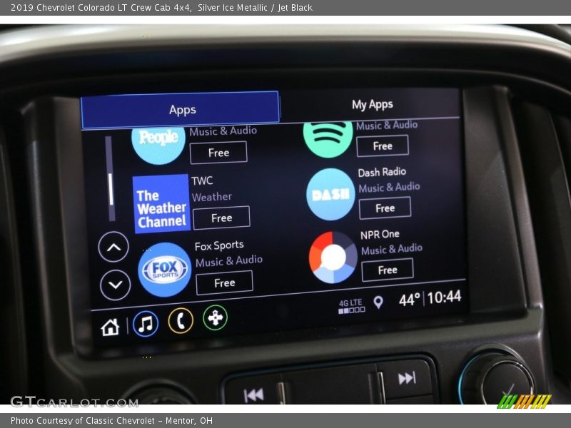 Silver Ice Metallic / Jet Black 2019 Chevrolet Colorado LT Crew Cab 4x4