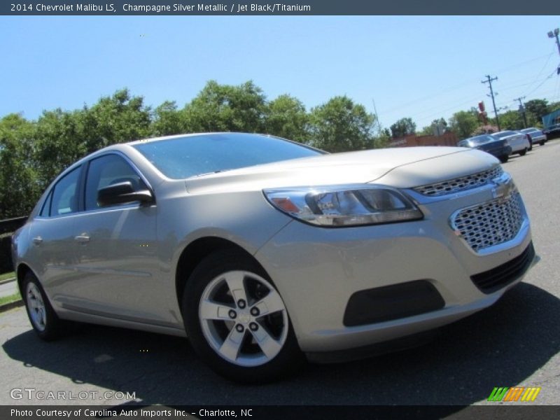 Champagne Silver Metallic / Jet Black/Titanium 2014 Chevrolet Malibu LS