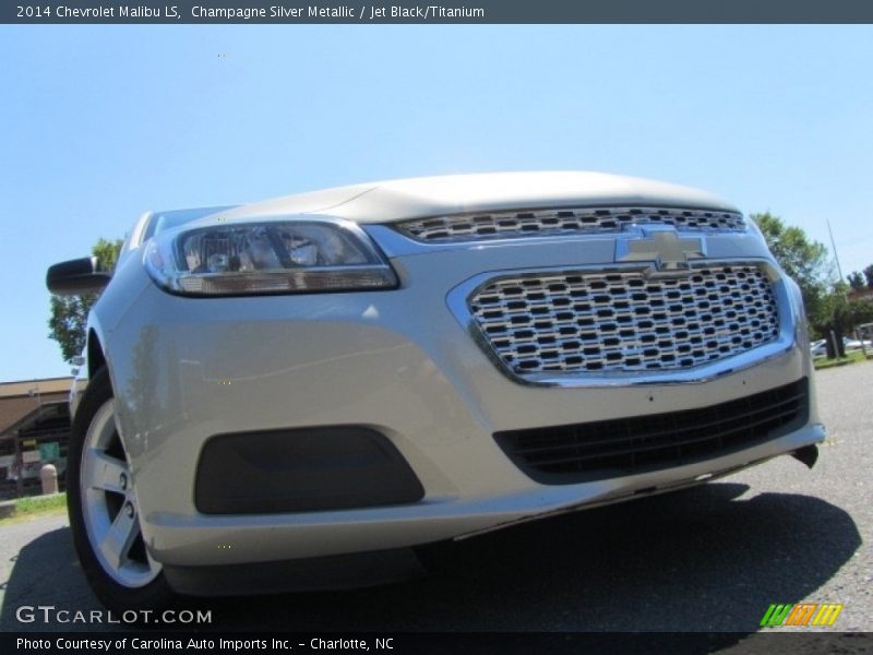 Champagne Silver Metallic / Jet Black/Titanium 2014 Chevrolet Malibu LS