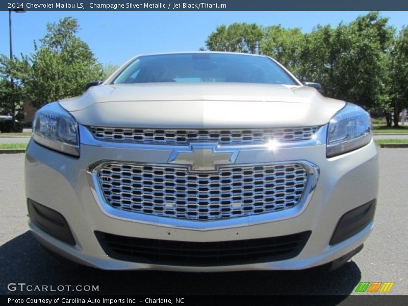 Champagne Silver Metallic / Jet Black/Titanium 2014 Chevrolet Malibu LS