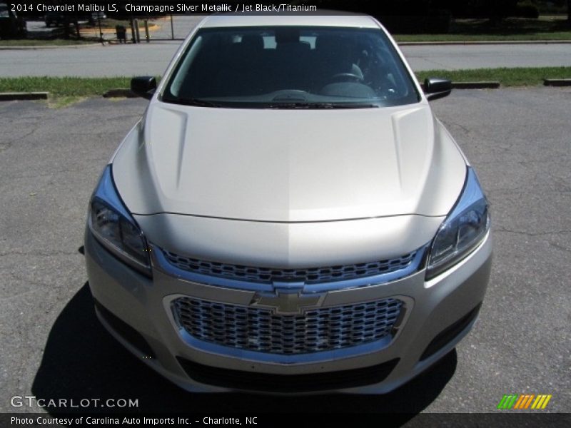 Champagne Silver Metallic / Jet Black/Titanium 2014 Chevrolet Malibu LS