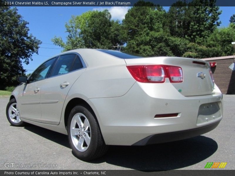 Champagne Silver Metallic / Jet Black/Titanium 2014 Chevrolet Malibu LS