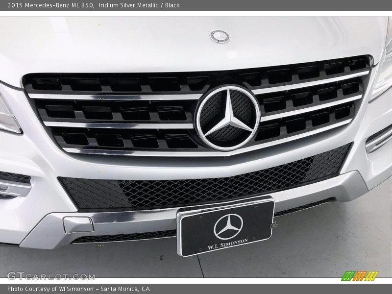 Iridium Silver Metallic / Black 2015 Mercedes-Benz ML 350