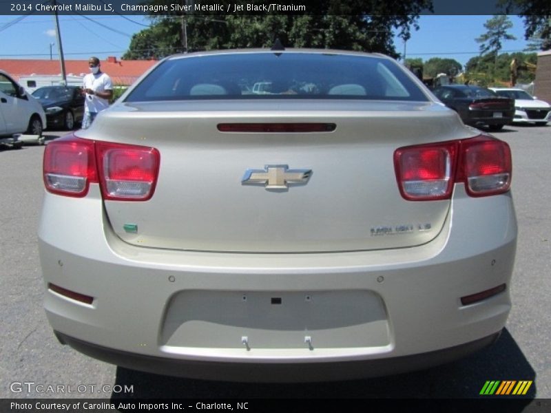Champagne Silver Metallic / Jet Black/Titanium 2014 Chevrolet Malibu LS