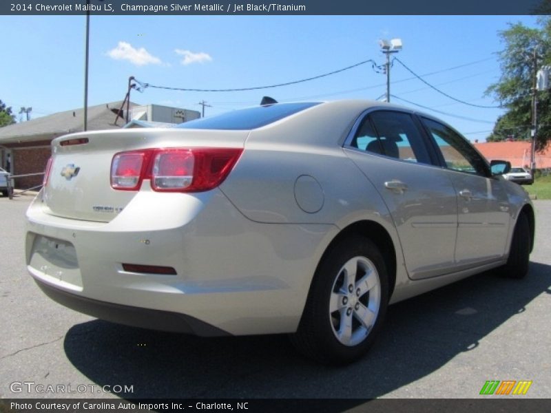 Champagne Silver Metallic / Jet Black/Titanium 2014 Chevrolet Malibu LS