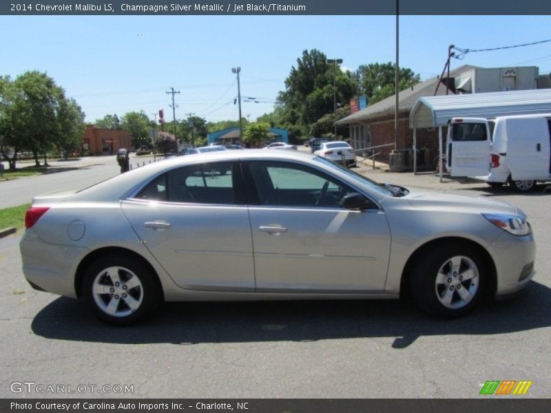 Champagne Silver Metallic / Jet Black/Titanium 2014 Chevrolet Malibu LS