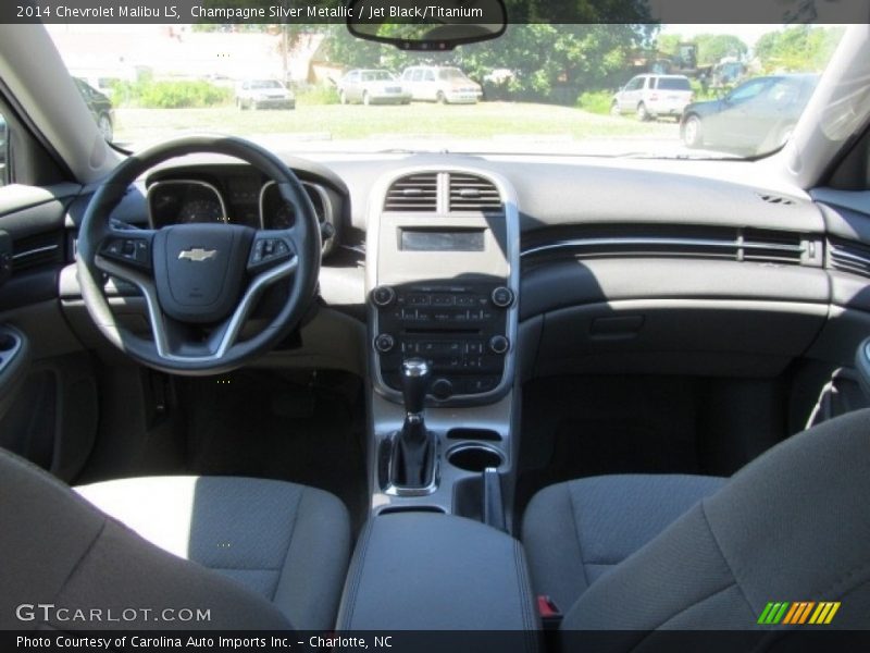 Champagne Silver Metallic / Jet Black/Titanium 2014 Chevrolet Malibu LS