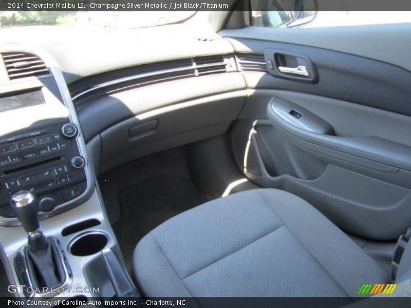 Champagne Silver Metallic / Jet Black/Titanium 2014 Chevrolet Malibu LS