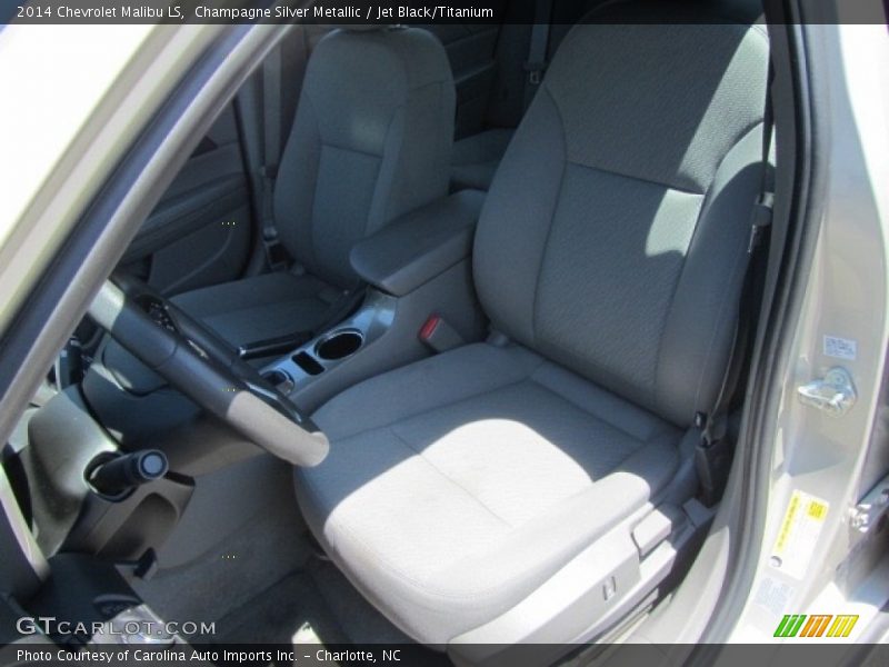 Champagne Silver Metallic / Jet Black/Titanium 2014 Chevrolet Malibu LS