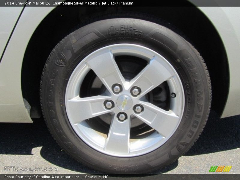 Champagne Silver Metallic / Jet Black/Titanium 2014 Chevrolet Malibu LS